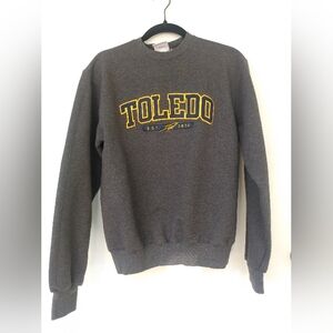 Vintage University Of Toledo Sweatshirt Small Fall Football Rockets Ohio